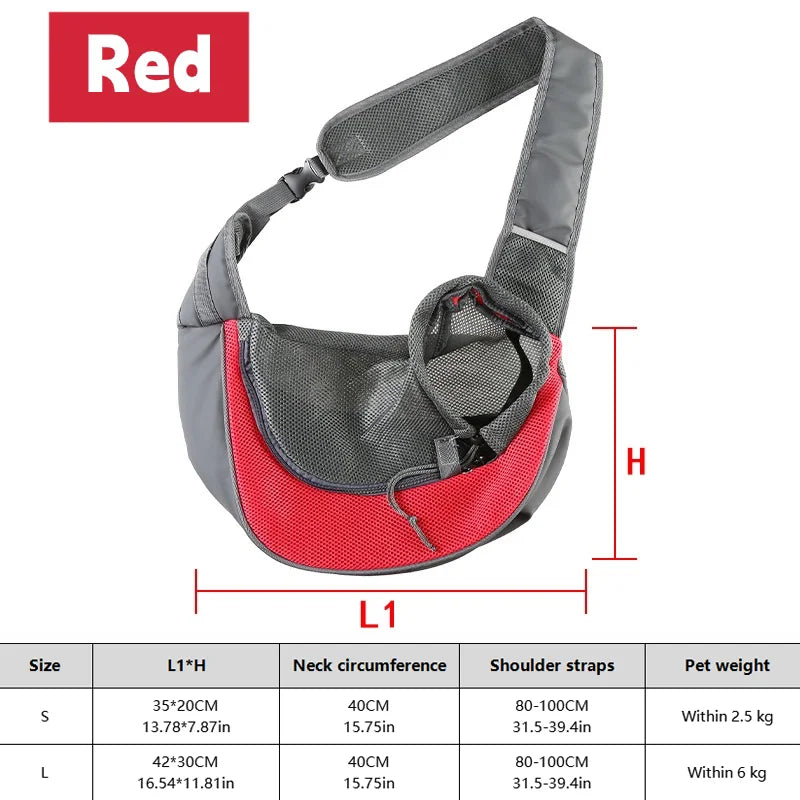 1 peça mochila para cachorro, bolsa de viagem transversal de malha respirável para filhotes, gatos, caminhadas e acampamentos