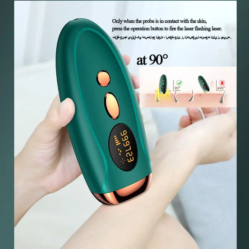 Sistema de depilação IPL para mulheres 990000 flashes Dispositivo depilador a laser permanente indolor para corpo, biquíni e removedor de pelos faciais em