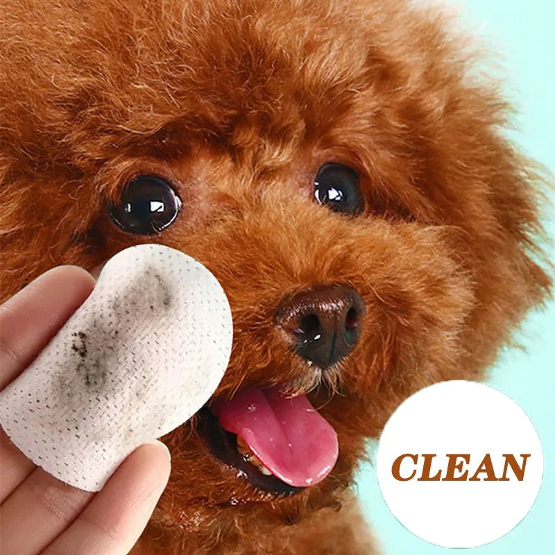 Lenços umedecidos para cães e gatos, lenços umedecidos para marcas de lágrimas, produtos de limpeza universais sem irritação, 130 lenços em lata