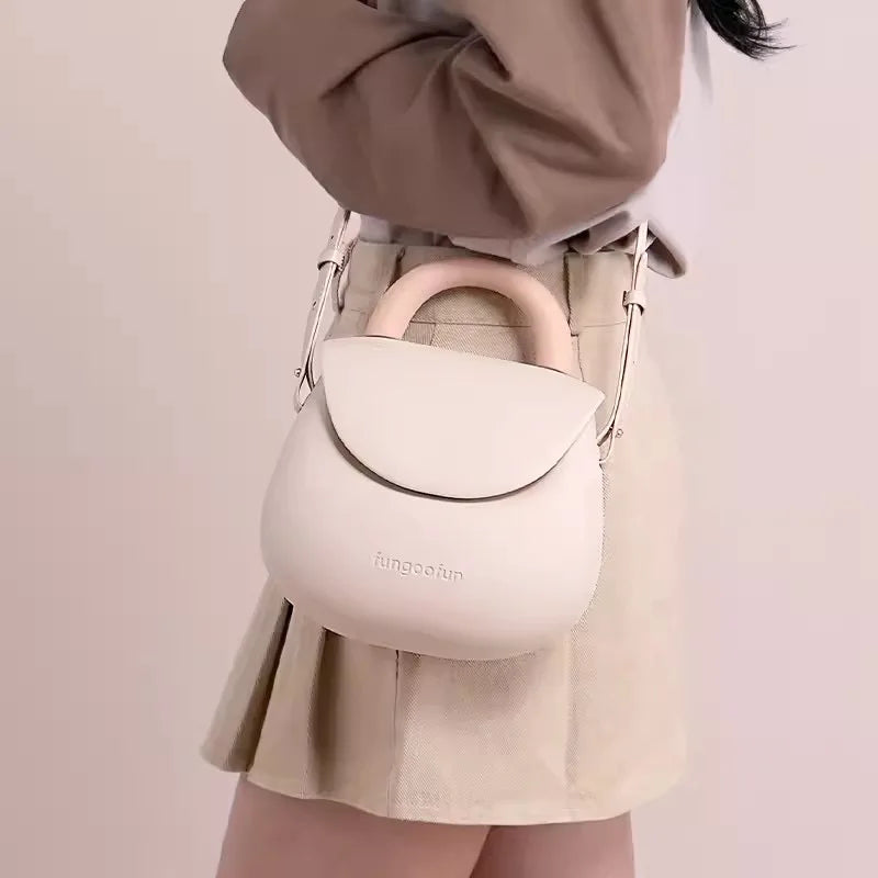 Bolsa de ombro transversal impermeável e espaçosa para mulheres, resistente a arranhões, leve, 4 cores da moda, bolsa esportiva de EVA