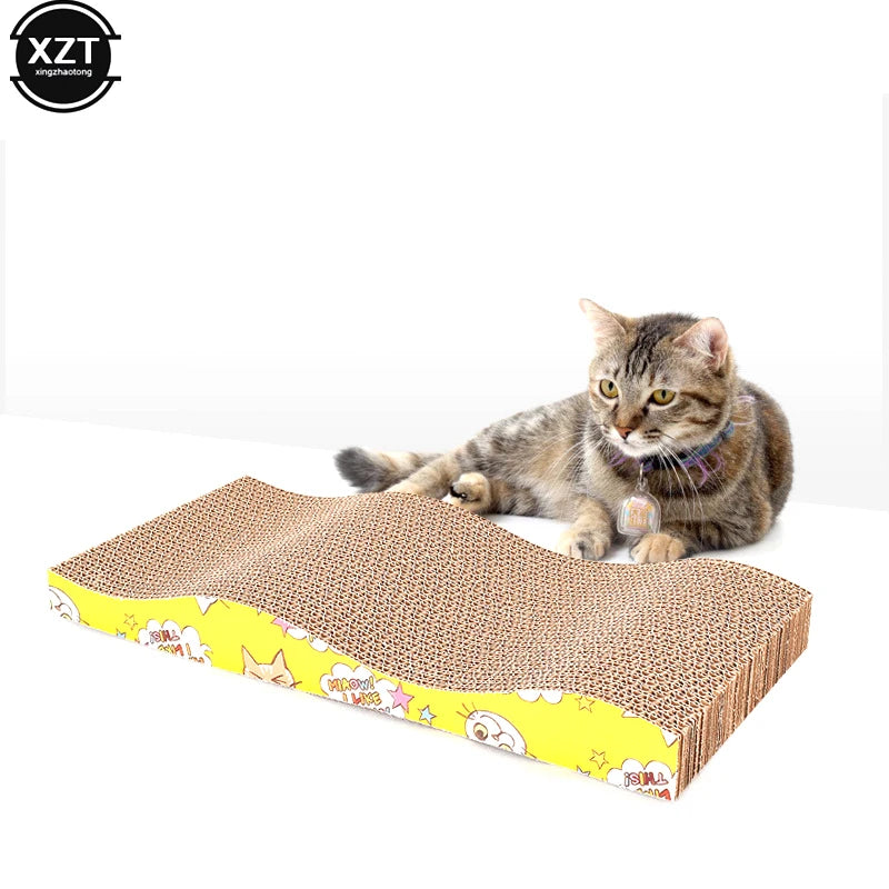 Nova tigela arranhador para gatos, garra de afiar, papelão ondulado, resistente a arranhões, brinquedo para gatos, almofada para sofá e cama
