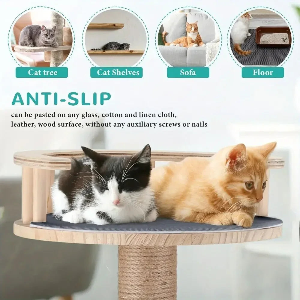Tapete arranhador para gatos, tapete autoadesivo e aparável, poste arranhador para gatos, carpete para proteção de sofás e móveis anti-arranhões