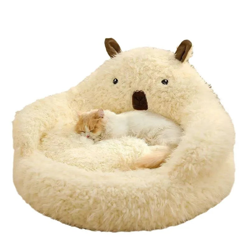 New Alpaca Cat Nest Winter Warmth Dog Nest Thickened Four Seasons Universal Pet Supplies