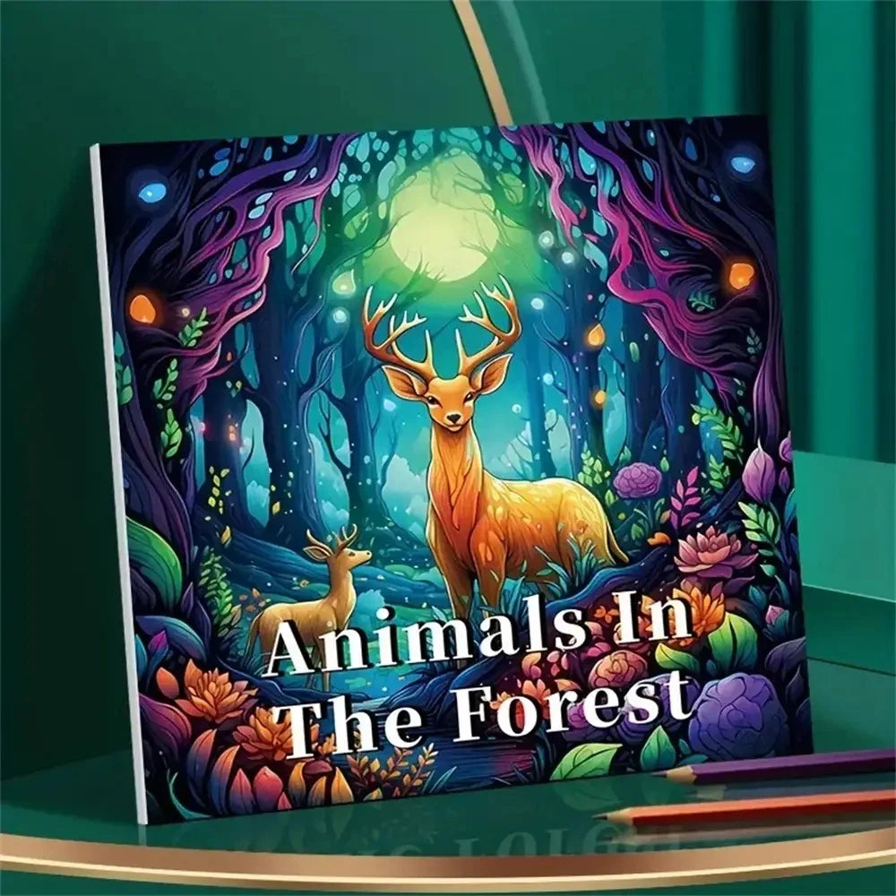 1 peça livro de colorir de arte com 22 páginas, presente para festa de aniversário, alívio do estresse, matar o tempo, grafite, pintura, desenho, livro de arte