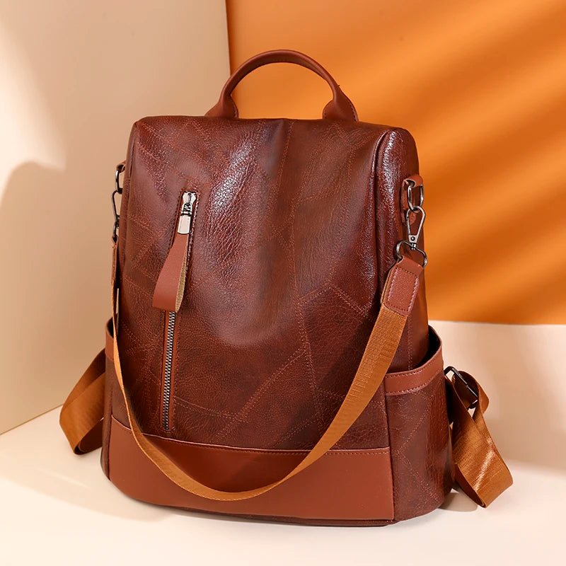 Mochila feminina da moda, bolsa de ombro, bolsa de viagem multifuncional, bolsa de mão, bolsa de mão, adequada para diferentes cenários