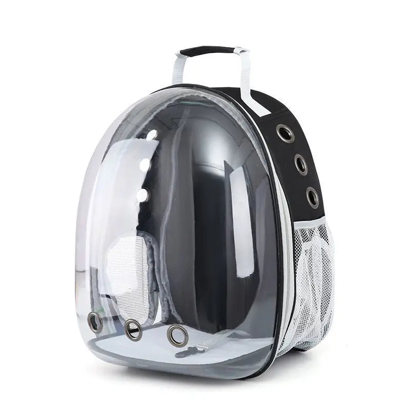 Bolsa de viagem transparente para gatos, mochila portátil para gatos, filhotes, bolsa respirável para levar suprimentos para animais de estimação