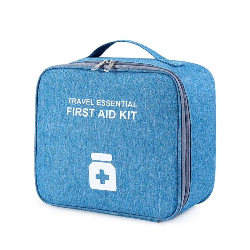 Kit de primeiros socorros para a família, 1 peça, portátil, para viagem, para uso externo, bolsa de armazenamento de medicamentos em camadas, grande capacidade, para uso doméstico