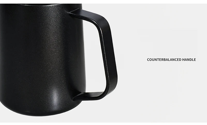 Chaleira de gotejamento de 350ml e 600ml, bule de café e chá, revestimento antiaderente, aço inoxidável de qualidade alimentar, chaleira de gotejamento com pescoço de cisne, boca fina