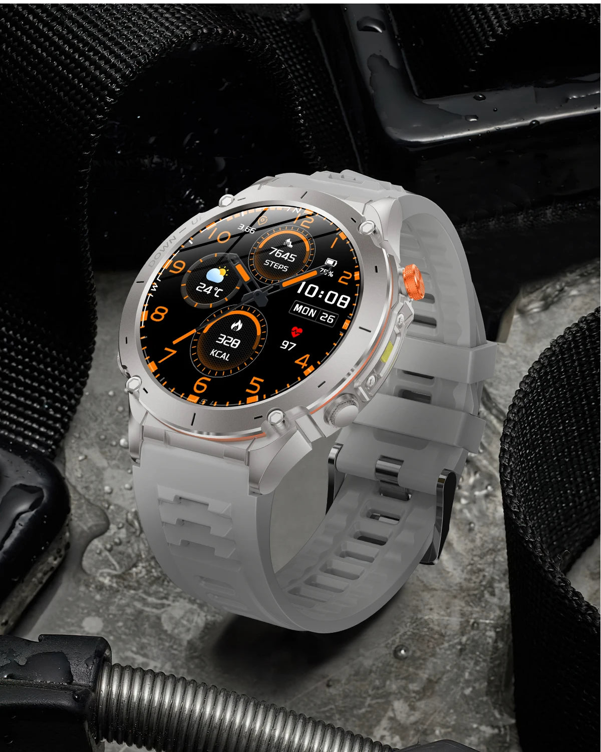 Novo relógio inteligente Xiaomi IOS Ultra GPS 2025, à prova d'água, 10ATM, com bússola GNSS de banda dupla integrada, esportivo militar, masculino, pulseira de natação