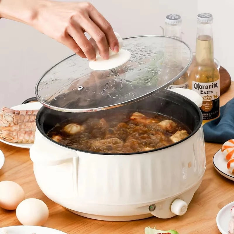 Panela elétrica multicooker de 220 V, camada única/dupla, 1 a 2 pessoas, panela antiaderente doméstica, panela de arroz, utensílios de cozinha