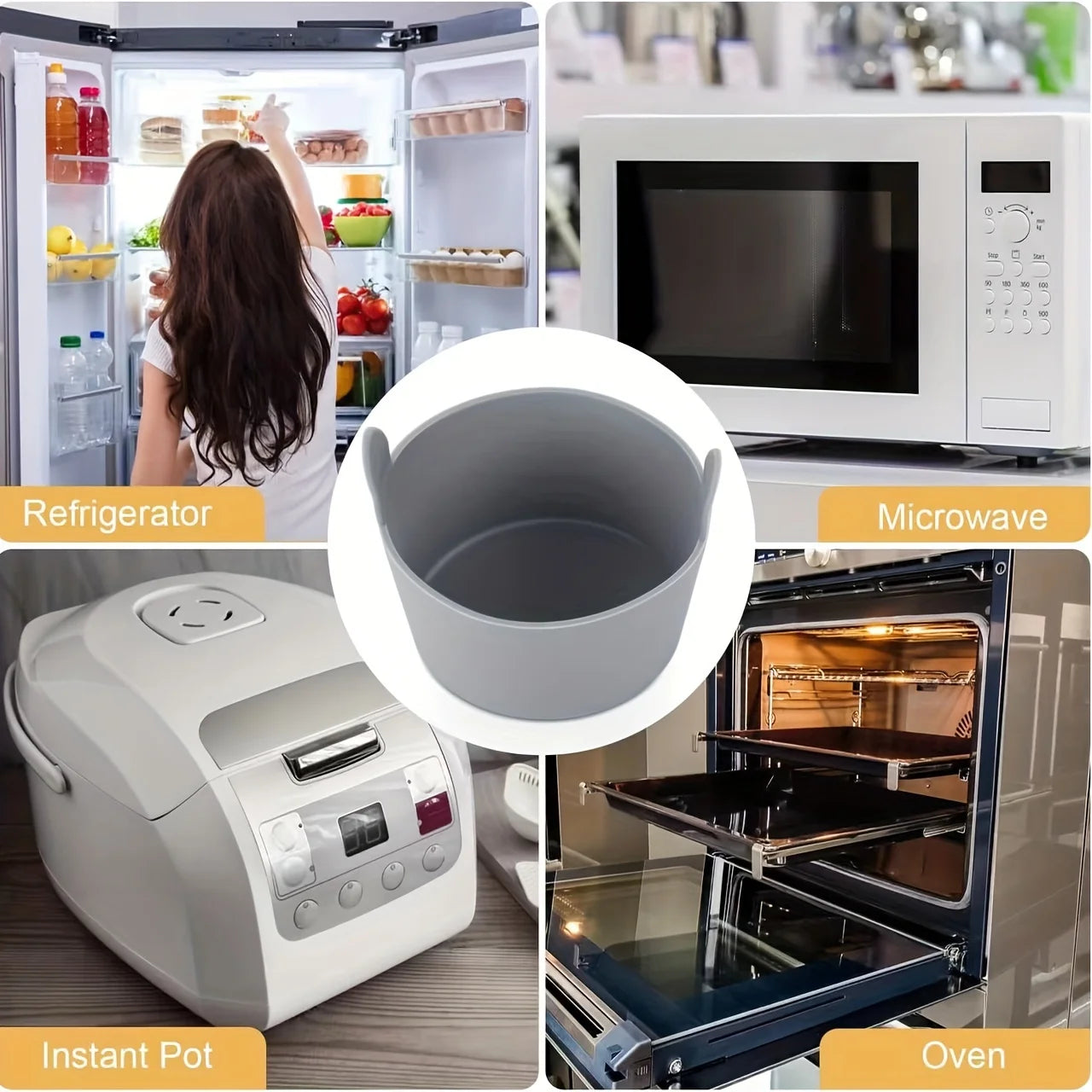 1 peça/4 peças de molde de silicone para fritadeira a ar, copos para cozimento de ovos