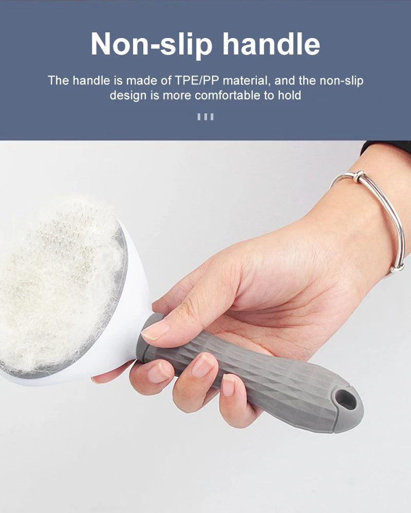 Escova removedora de pelos de cachorro, escova para limpeza e cuidados com pelos de cachorro e gato, pente para cães de pelo longo, remove pelos de animais de estimação, escova de banho e limpeza, suprimentos para cães