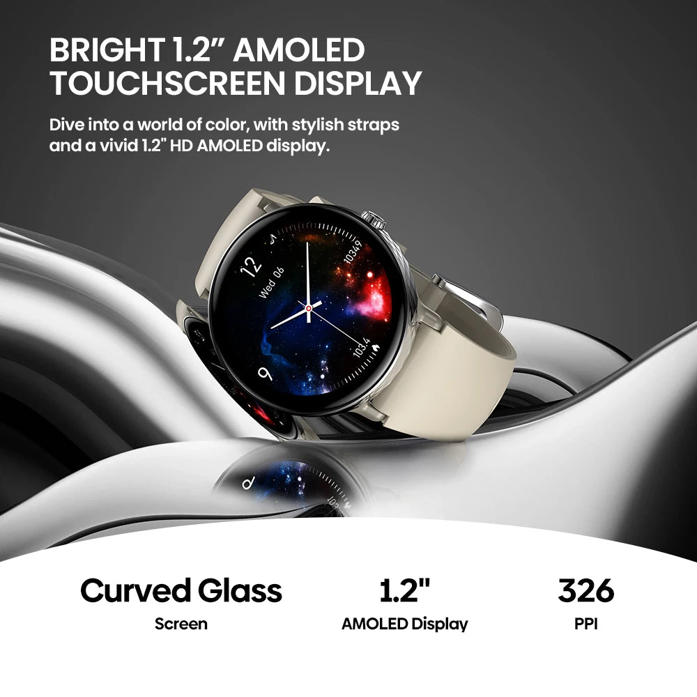 O NOVO Zeblaze Lily 2 2025, Smartwatch Feminino com Chamadas por Voz, Tela AMOLED de 1,2" e Pulseira Dupla, Relógio Inteligente Esportivo para Gestão da Saúde