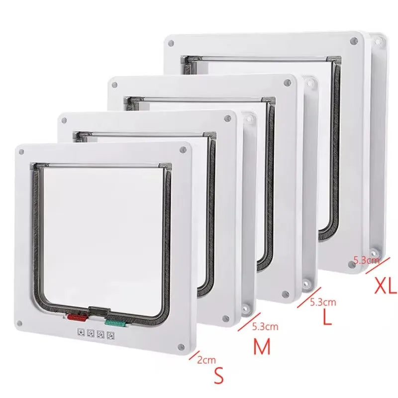 Kit de porta com aba de segurança para cães, gatos e gatinhos, plástico ABS, pequeno, porta para animais de estimação, gatos, cães, portas com aba, acessórios para cães e gatos