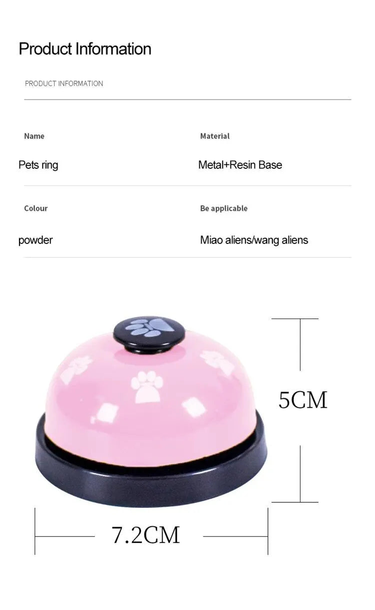 1 peça de brinquedo para treinamento de animais de estimação, jantar pequeno, sino, pegada, brinquedo para cachorro, chamada de cachorro, acessórios para cachorros, brinquedos para animais de estimação
