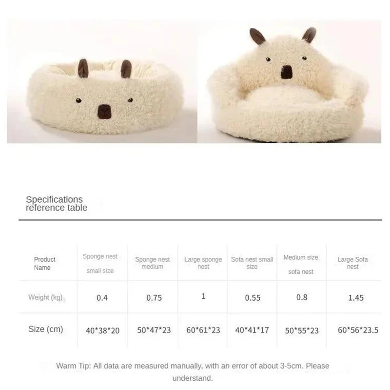Bed for Cats Warm Cushions Accessories Pet Products Winter Supplies Dog Mat Goods Things Beds Accessory Puppy Basket House