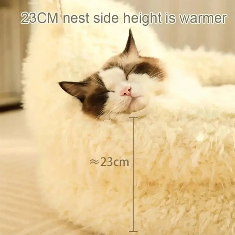 Bed for Cats Warm Cushions Accessories Pet Products Winter Supplies Dog Mat Goods Things Beds Accessory Puppy Basket House