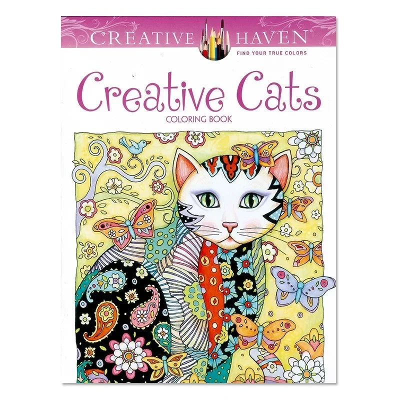 Livro de colorir de 24 páginas para crianças e adultos, alívio do estresse, matar o tempo, pintura faça você mesmo, livro de desenho, pintura, brinquedos educativos para crianças