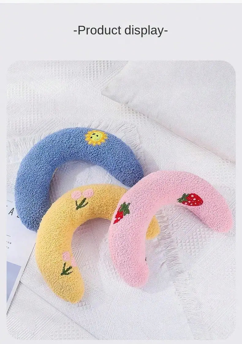 Almofada para cães e gatos, suprimentos para animais de estimação, protege a coluna cervical, travesseiro em formato de U para sono profundo, travesseiro para gatinhos e filhotes