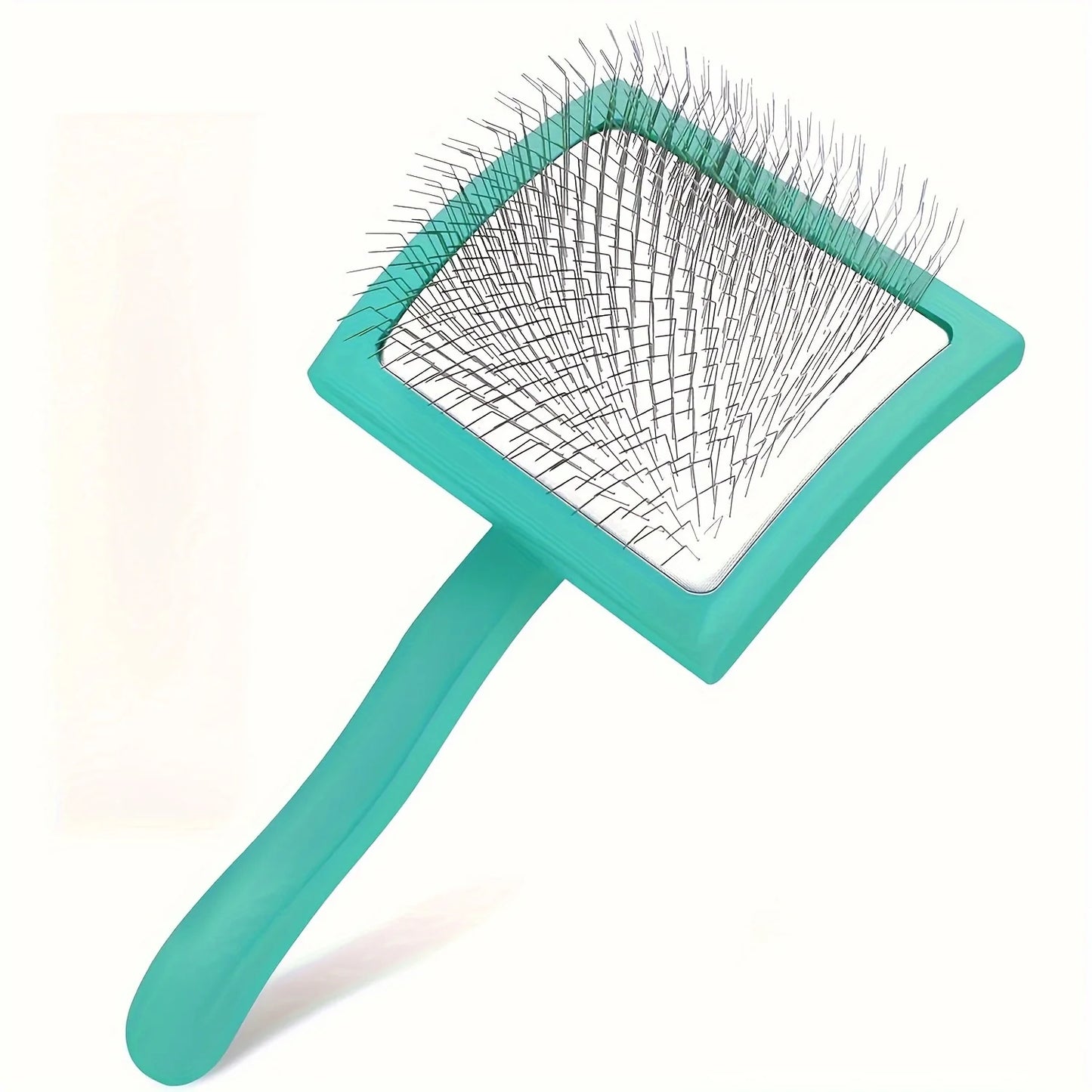 Dog Slicker Brush for Grooming Doodle Hair, Extra Long Pin Poodle Brush for Shedding