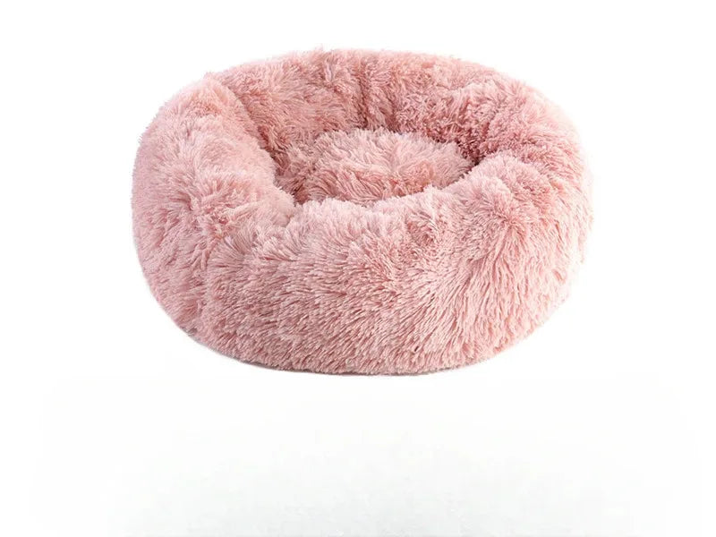 Ninho de pelúcia para animais de estimação, ninho de gato de inverno, ninho de cachorro, quente, removível e lavável, redondo, cama para animais de estimação, decoração sazonal universal para casa