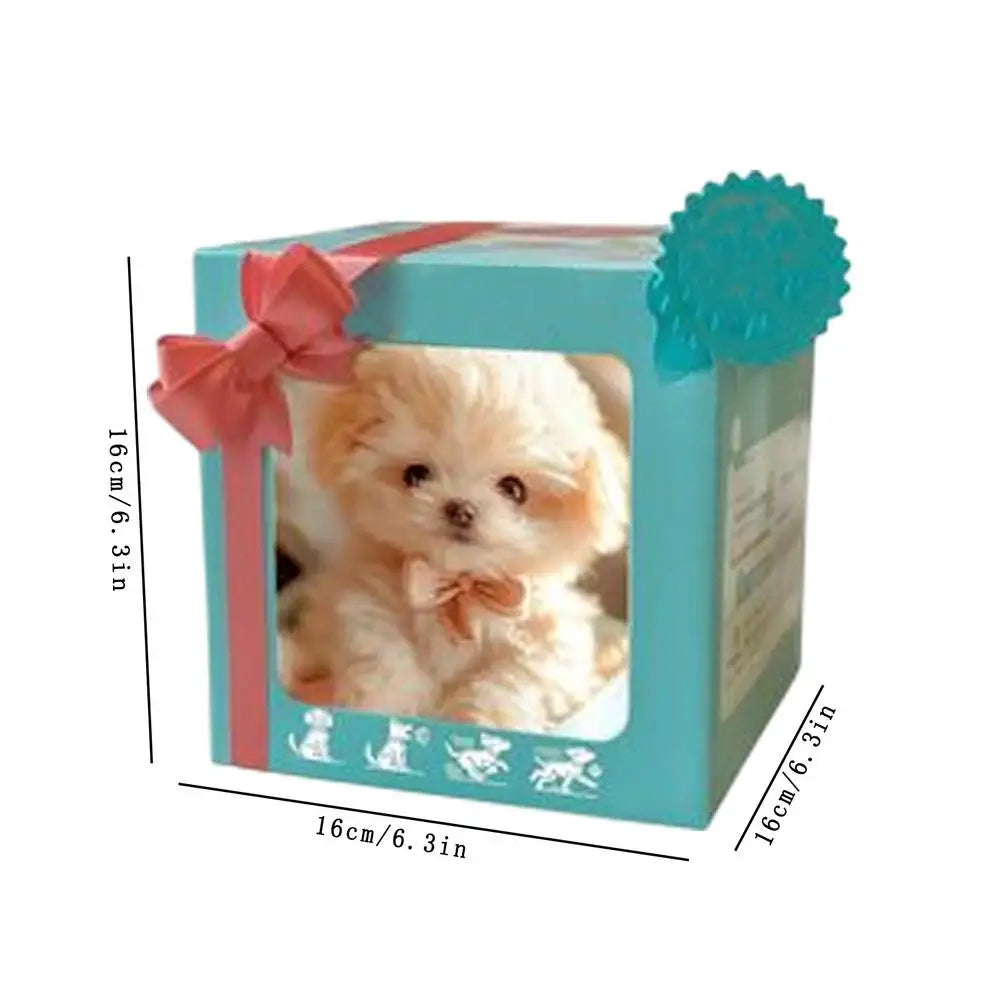 Simulação inteligente de cachorro robô elétrico de estimação que parece real, andando, brinquedo de pelúcia robô interativo interessante para presente