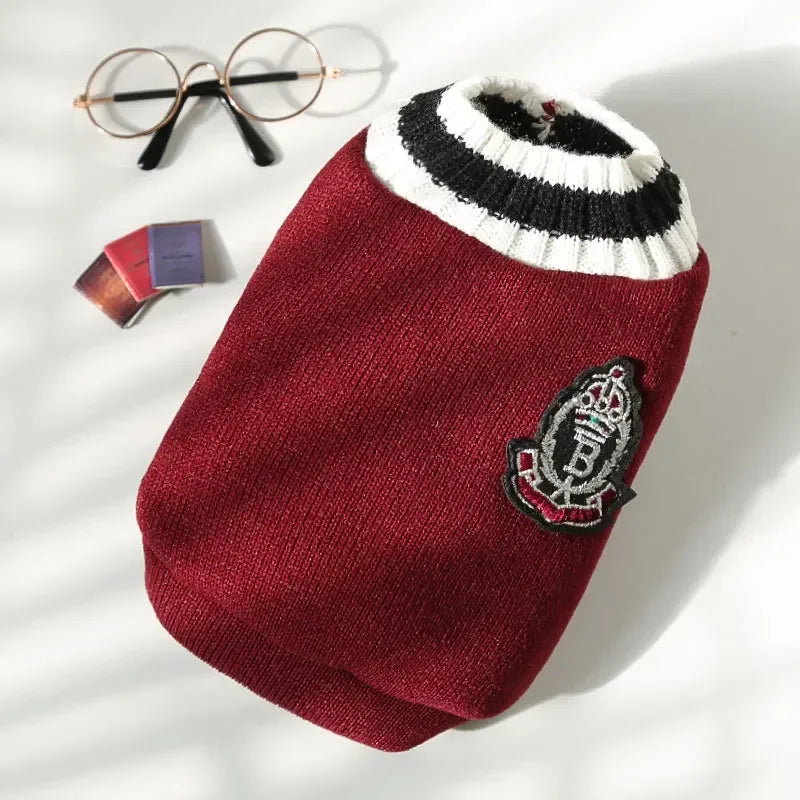 Warm Dog Sweater Winter Clothing Turtleneck Knitted Pet Cat Puppy Clothes Costume for Small Dogs Chihuahua Outfit Sweaters Vest