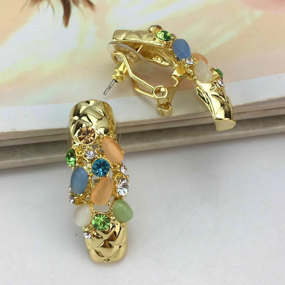 Yuminglai Dubai Fine Jewellery Conjuntos de colares de strass de alta qualidade para mulheres Aniversário Casamento FHK17061