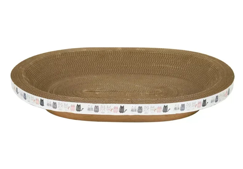 Cama para gatos e arranhador 2 em 1 - Ninho redondo resistente ao desgaste, design ondulado para dormir/triturar as unhas, multifuncional