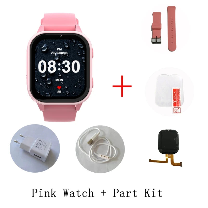 Relógio inteligente infantil Wonlex 4G SOS GPS WiFi Relógio de pulso Whatsapp KT19Pro Android 8.1 com câmera de chamada de vídeo Monitor Smartwatch infantil
