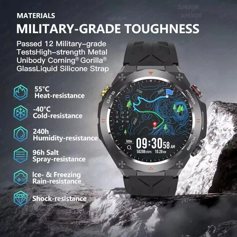 Novo relógio inteligente esportivo Xiaomi com GPS, à prova d'água, rastreador fitness, chamada Bluetooth, bateria de 650 mAh, pulseira feminina, 2025