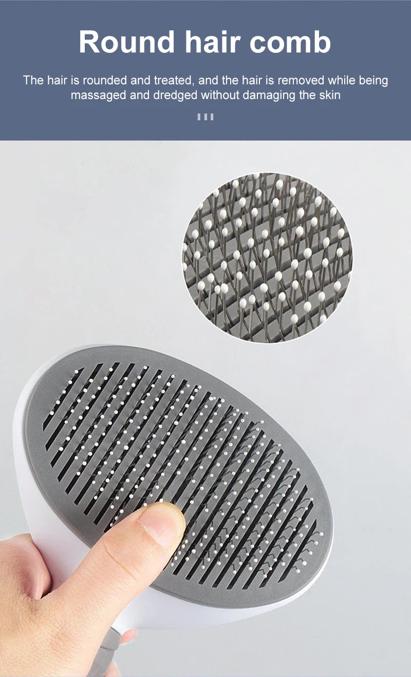 Escova removedora de pelos de cachorro, escova para limpeza e cuidados com pelos de cachorro e gato, pente para cães de pelo longo, remove pelos de animais de estimação, escova de banho e limpeza, suprimentos para cães