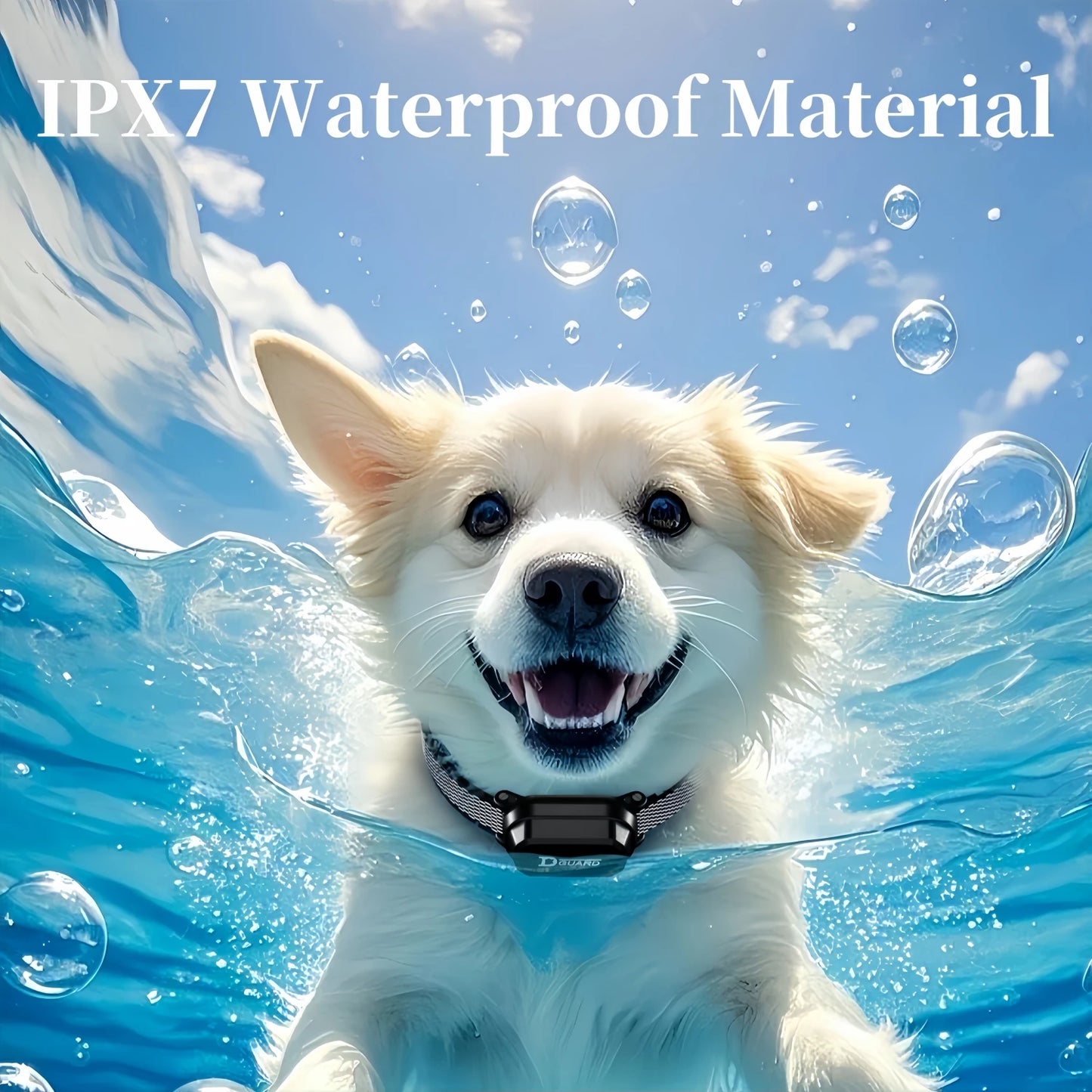 Electric Dog Training Collar Digital Rechargeable Remote Control IPX7 Waterproof Vibrator Pet Dog Bark Stop Shock Collar