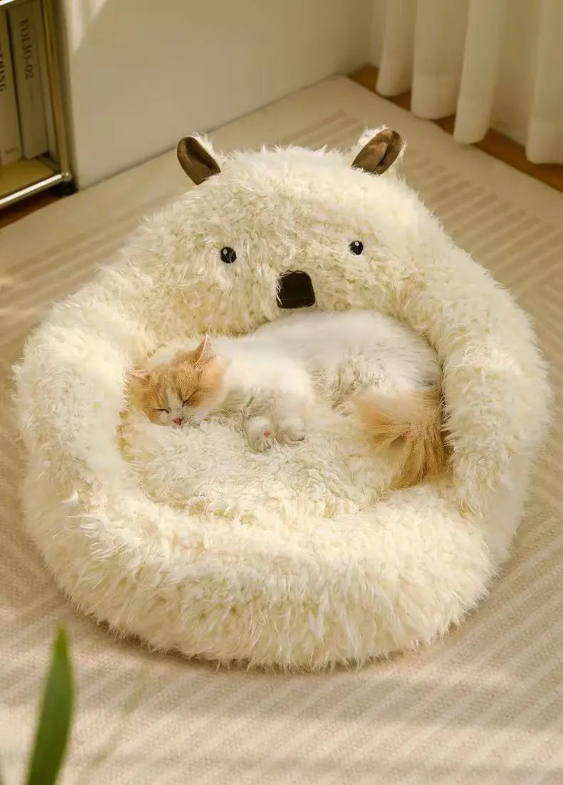 New Alpaca Cat Nest Winter Warmth Dog Nest Thickened Four Seasons Universal Pet Supplies
