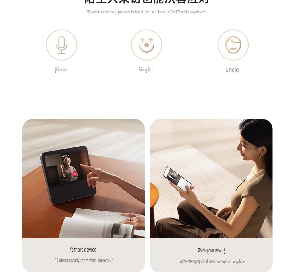 Fechadura inteligente Xiaomi 2025 com tela olho de gato, impressão digital, Bluetooth, NFC, para MiHome, fechadura push-pull com câmera