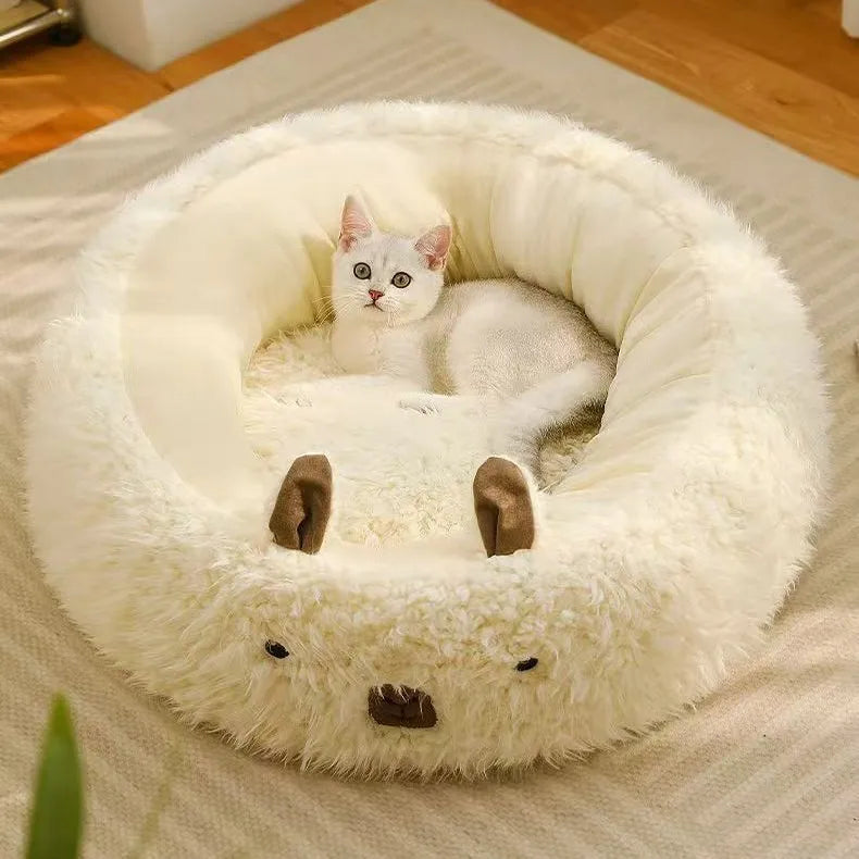 New Alpaca Cat Nest Winter Warmth Dog Nest Thickened Four Seasons Universal Pet Supplies