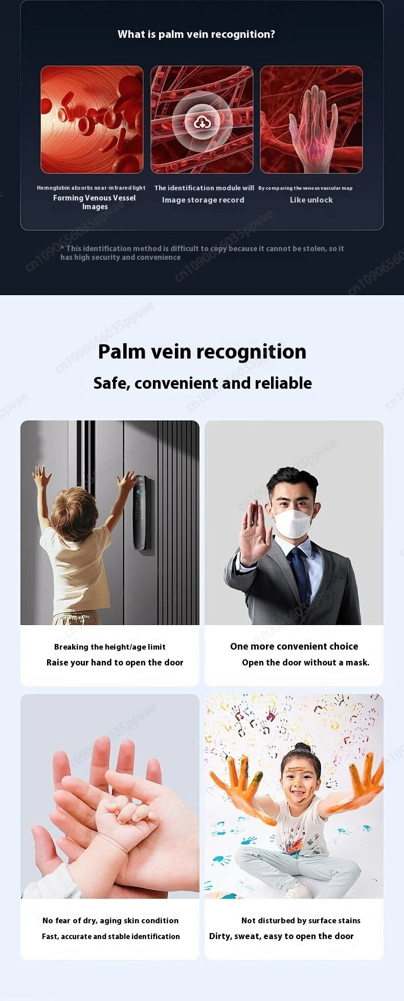 Fechadura de porta inteligente com reconhecimento facial 3D, anti-arrombamento e anti-arrombamento, totalmente automática, trava de impressão digital com senha, interfone, fechadura de porta inteligente