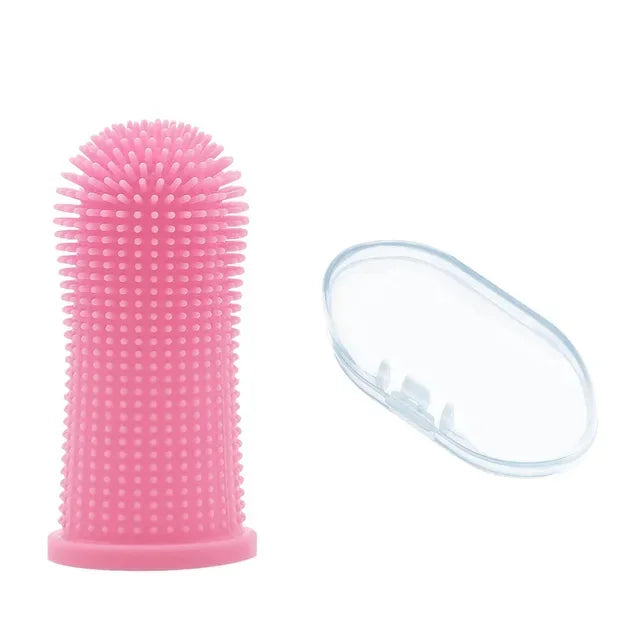 Escova de dentes super macia para cães e gatos, limpeza dos dentes, cuidados com a respiração, escova de dentes de silicone atóxica, produtos para animais de estimação