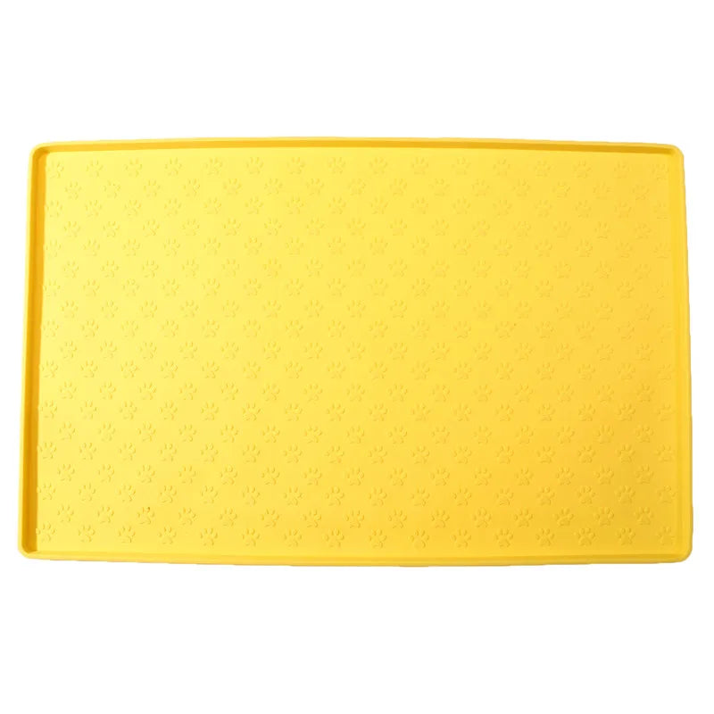 Pet Placemat Dog Food bowl Mat Cat Feed Mat Cat Dog Drinking Feeding Placemat Silicone Waterproof Pet Bowl Pad Feeder Mats 2024