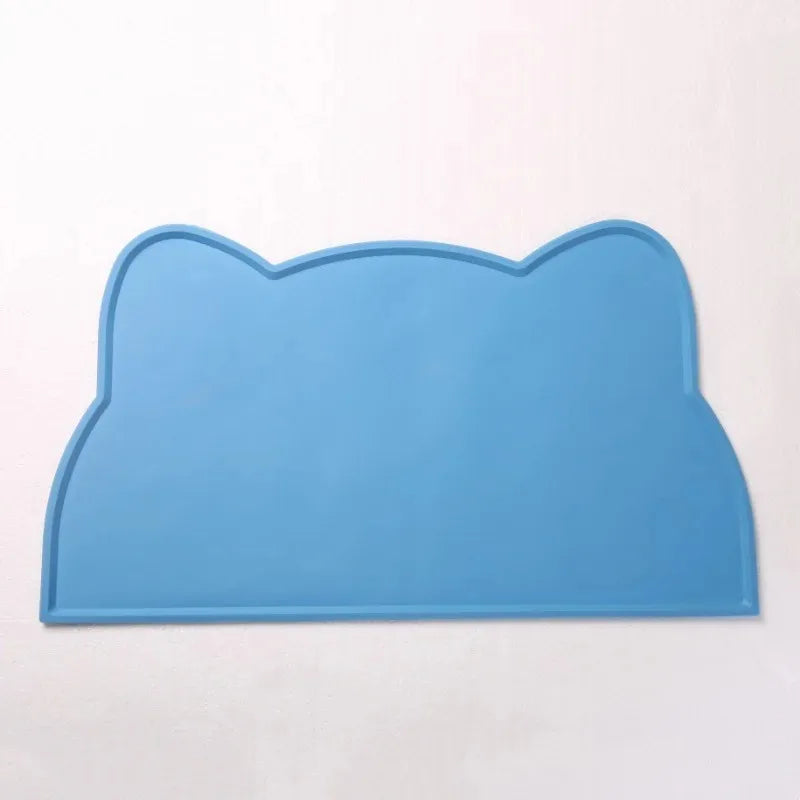 Pet Silicone Food Mat Waterproof, Anti-slip, Dirty, Washable and Easy to Clean, Universal Tableware Mat for Cats and Dogs.