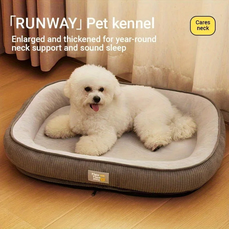 NEW Thickened Warm and Comfortable Dog House Easy To Clean Removable and Washable Medium and Small Dogs Keep Warm Cat Beds 개 침대