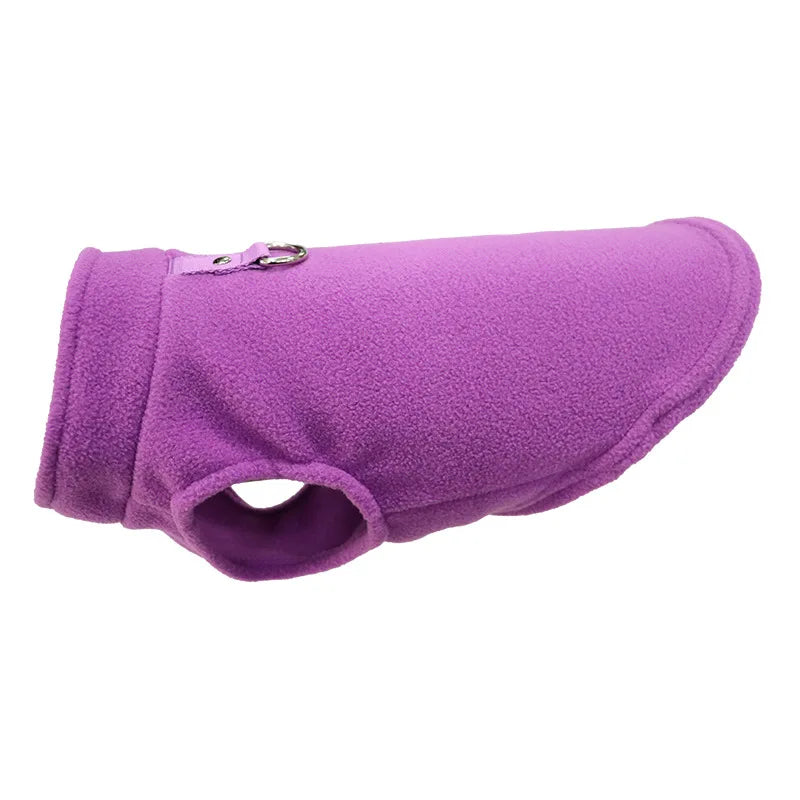 Roupas de inverno quentes de lã para cães, jaqueta macia para animais de estimação, colete com argola em D para filhotes pequenos, casaco para gatos, chihuahua, buldogue francês, fantasia de pug