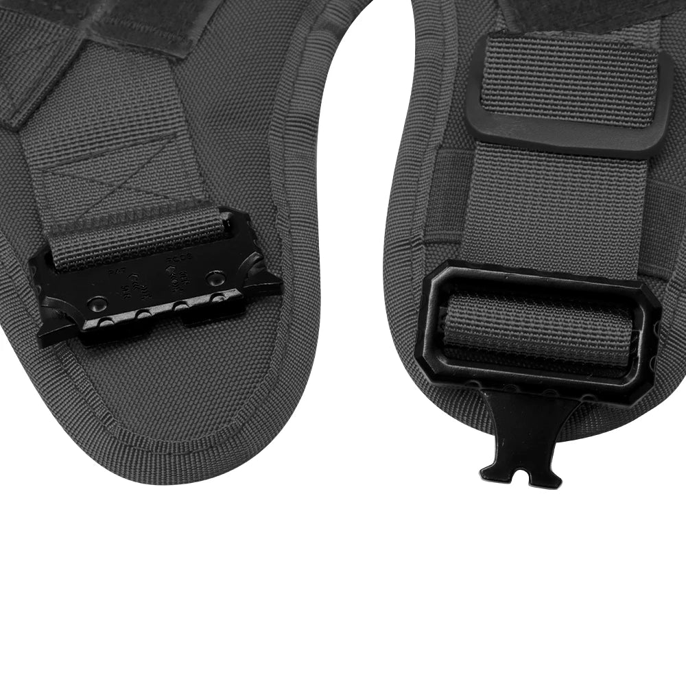 Coleira grande para cachorro, peitoral militar para cachorro, coleira Molle, bolsas, colete de treinamento para animais de estimação, peitorais táticos para pastor alemão, acessórios para cães