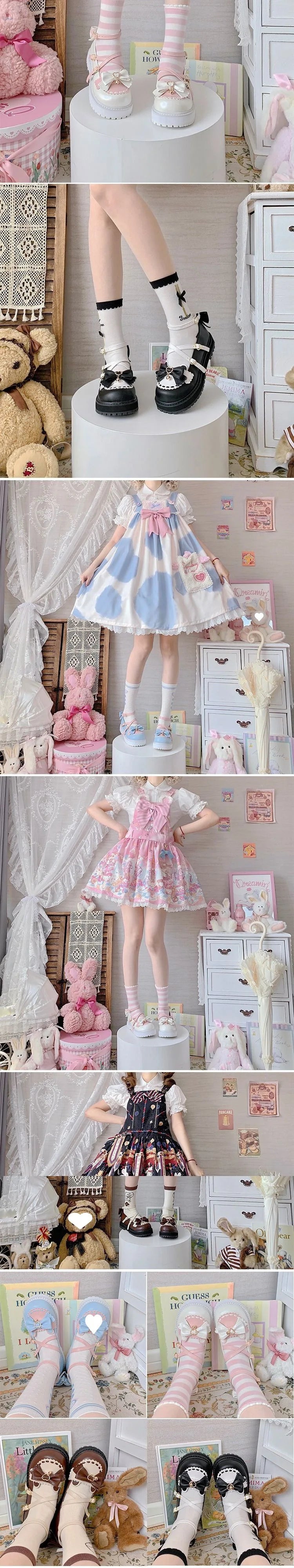 Novos sapatos Lolita Outono 2025 com laço fofo e macio para meninas selvagens estilo universitário JK uniforme cabeça redonda sapatos pequenos de couro sapatos kawaii