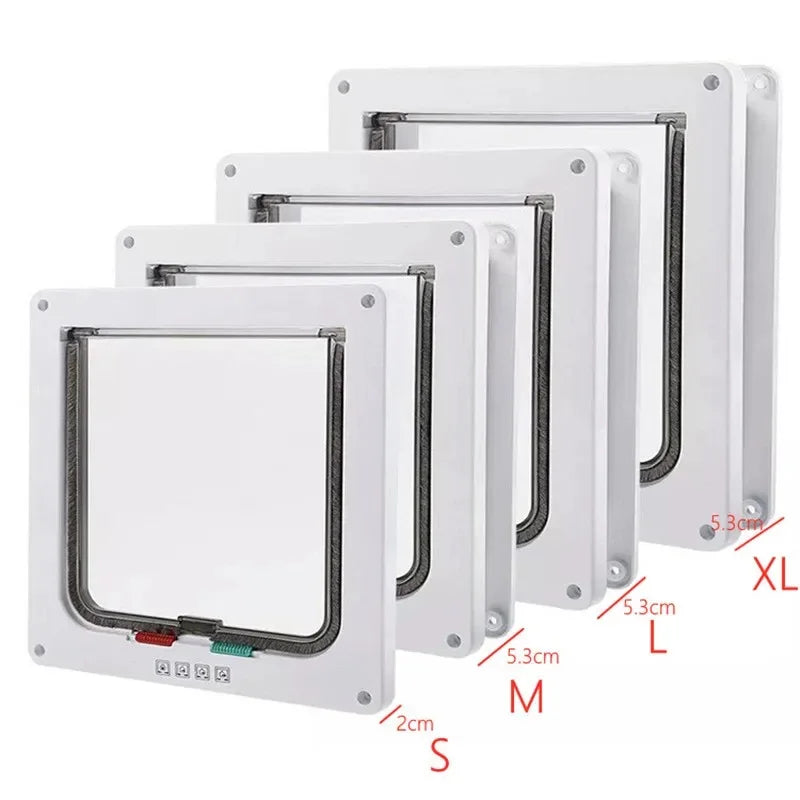 Kit de porta com aba de segurança para cães, gatos e gatinhos, plástico ABS, pequeno, porta para animais de estimação, gatos, cães, portas com aba, acessórios para cães e gatos