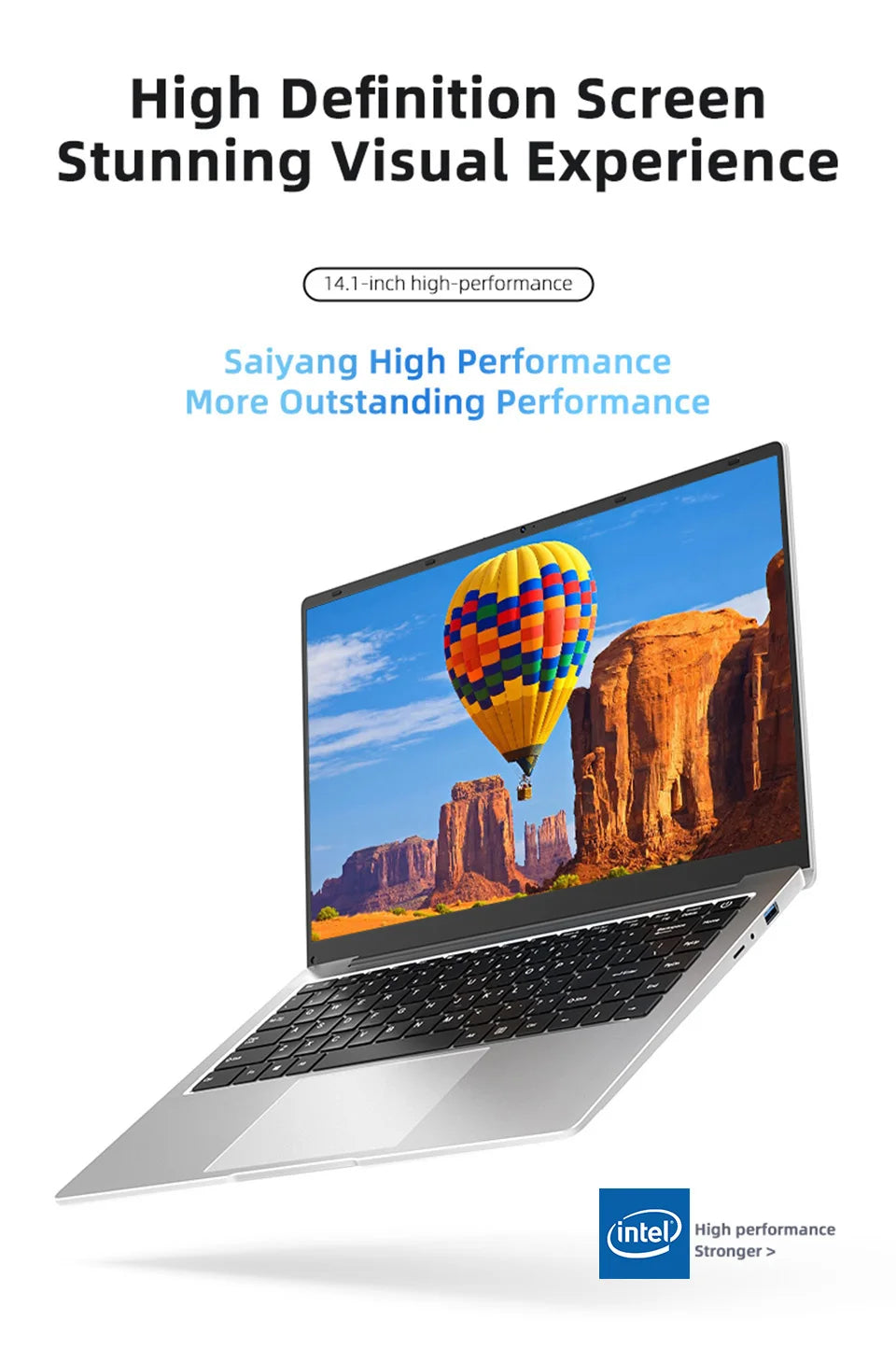 Computador portátil Xiaman Windows 11 Pro Intel Atom A3950 Quad-Core 2025 Notebook PC 12 GB de RAM 1 TB 2 TB SSD 1920 * 1080 Computador de escritório