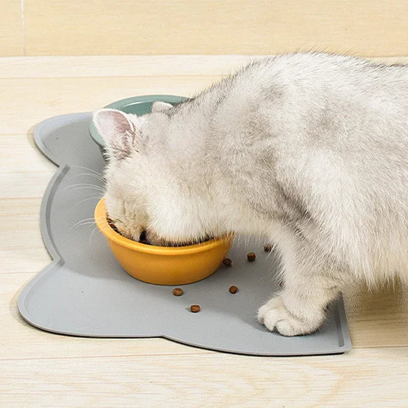 Pet Feeding Mat for Dogs Cats Non-Slip Silicone Cat Food Mat Waterproof Washable Spill-Proof Pet Placement Mat Pet Supplies pet shop