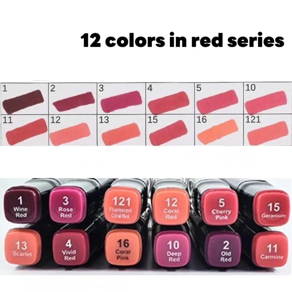 12 Colors Alcohol Oily Art Marker Pen Set for Draw Double Headed Sketching Oily Tip Based Markers Graffiti Manga Art Supplies