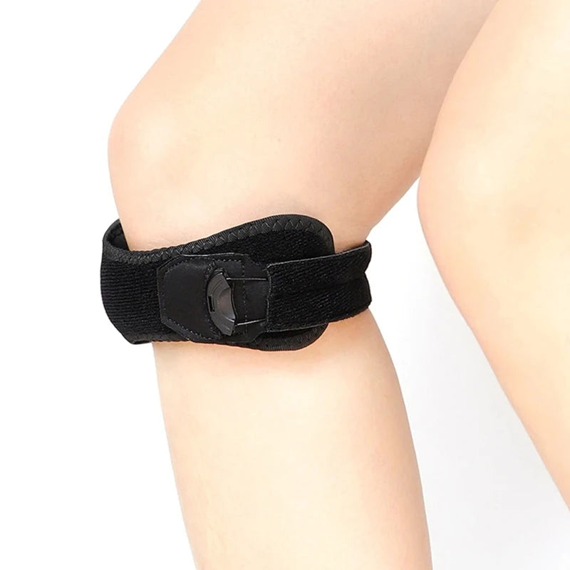 1 peça de faixa de suporte ajustável para patela e joelho, para corrida, escadas, escalada, faixa de suporte ajustável para tendão patelar para esportes