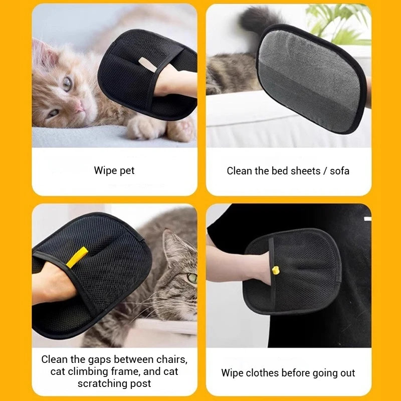 Luvas para limpeza de pelos de animais de estimação, 1 a 5 peças, removedor de pelos de animais de estimação, luvas para limpeza de pelos de cães e gatos, ferramenta de limpeza de pelos de animais de estimação, luvas para pelos de animais de estimação
